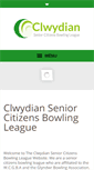Mobile Screenshot of clwydianbowls.com